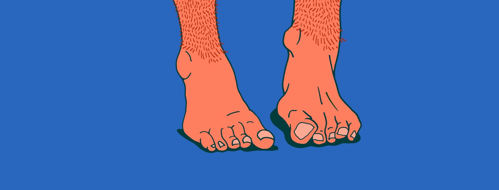 a pair of mans feet